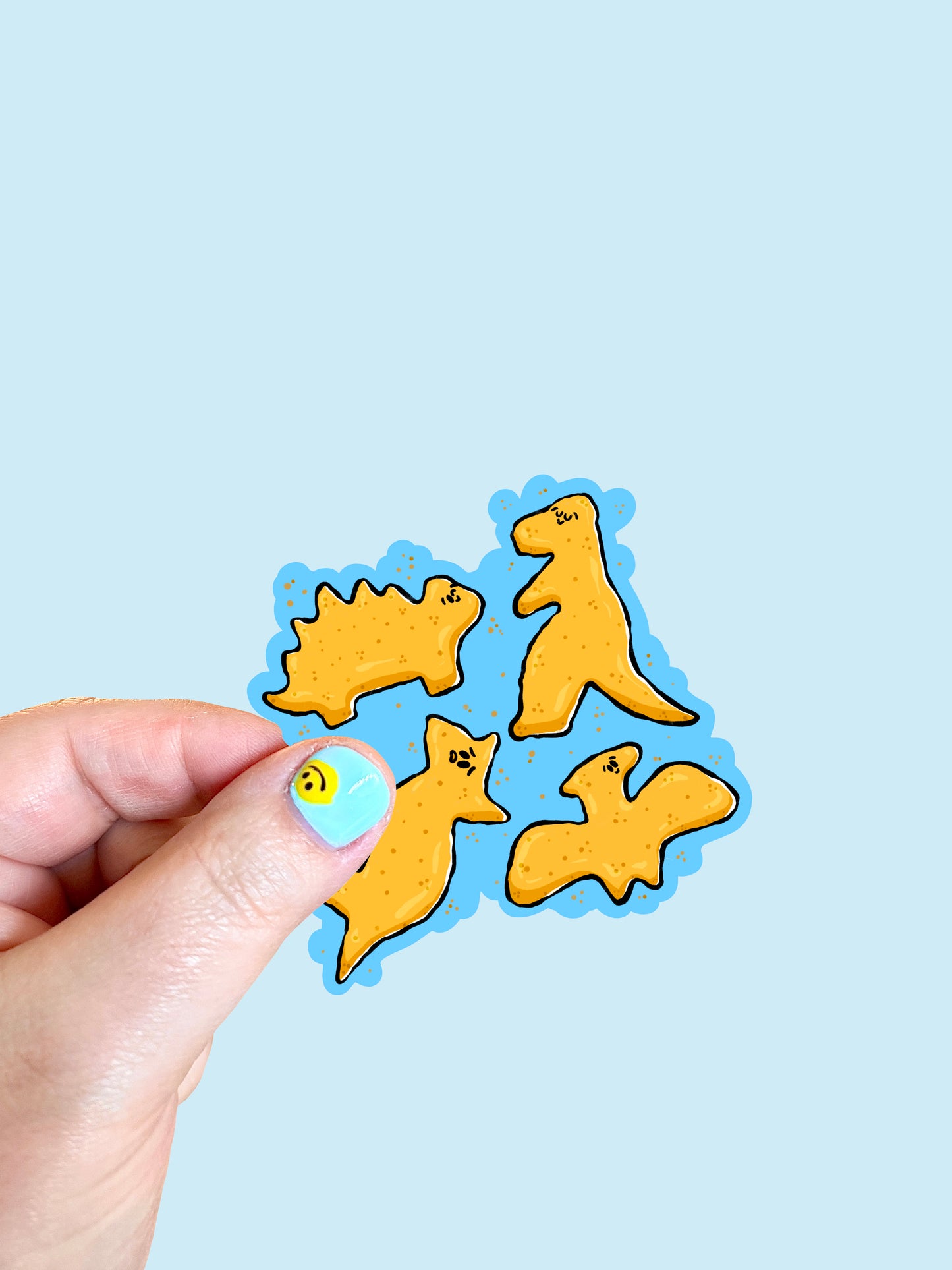 Dino Chicken Nuggets Vinyl Sticker