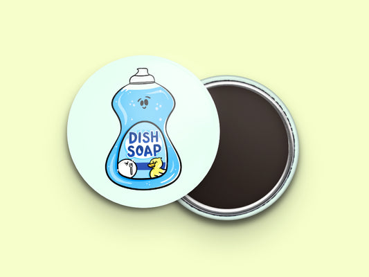 Dish Soap Button Fridge Magnet