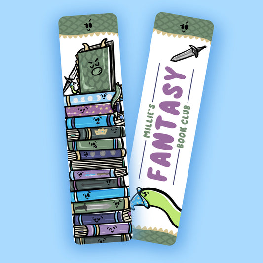 Fantasy Book Club Bookmark