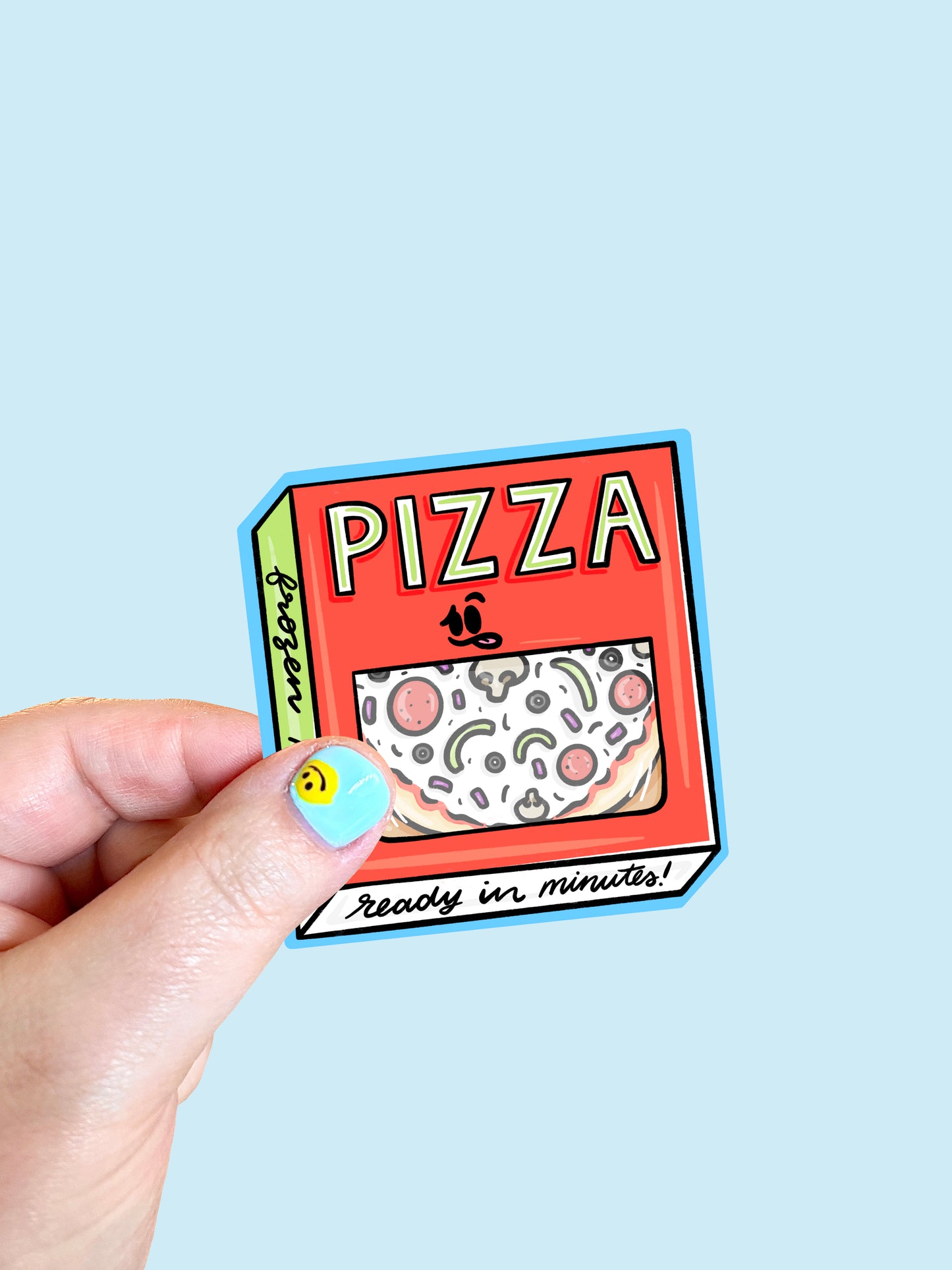 Frozen Pizza Vinyl Sticker