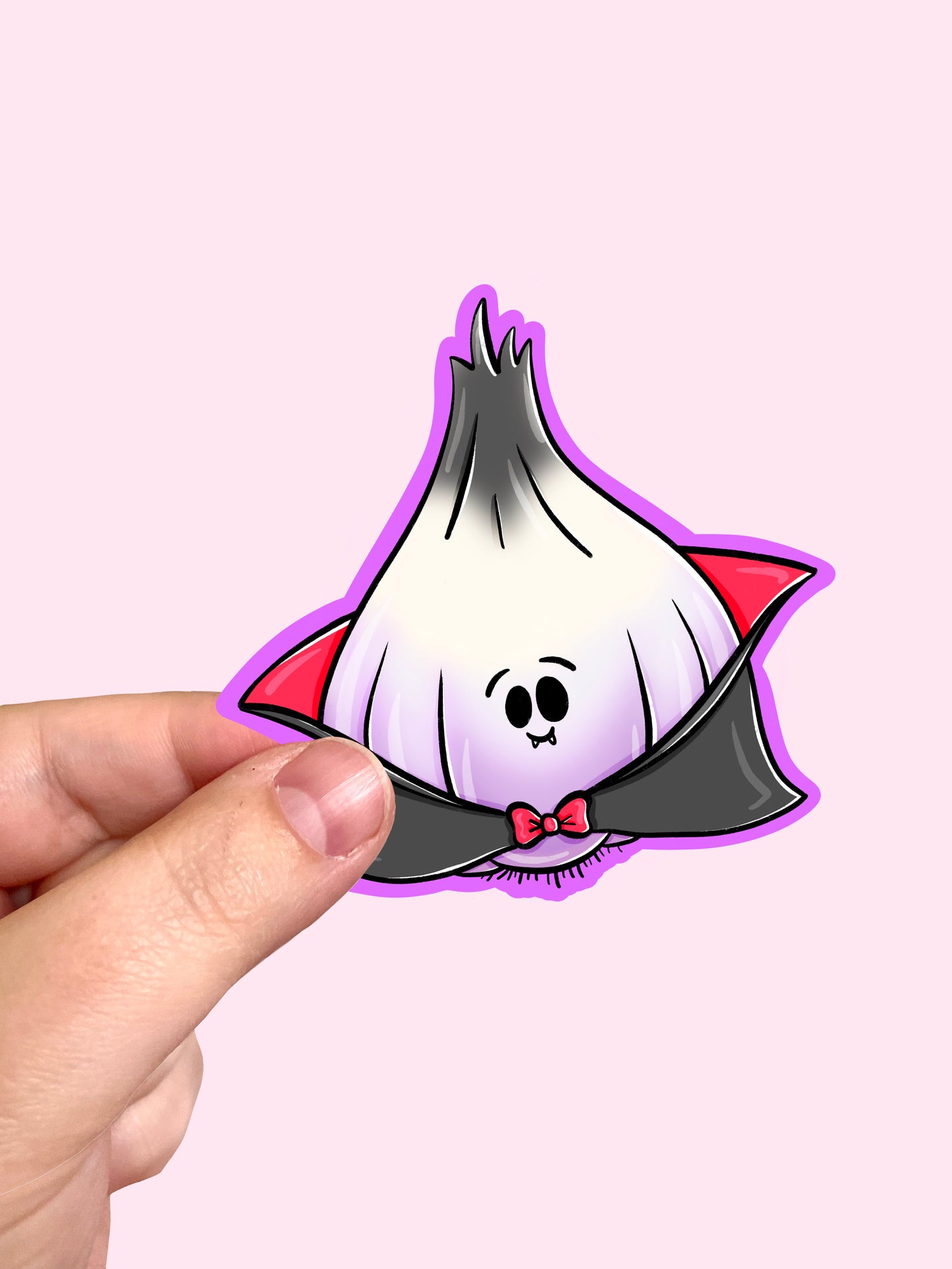 Garlic Vampire Vinyl Sticker