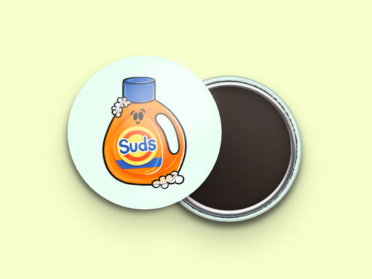 Laundry Detergent Button Fridge Magnet