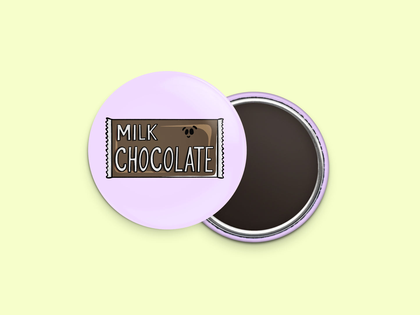 Milk Chocolate Bar Button Fridge Magnet