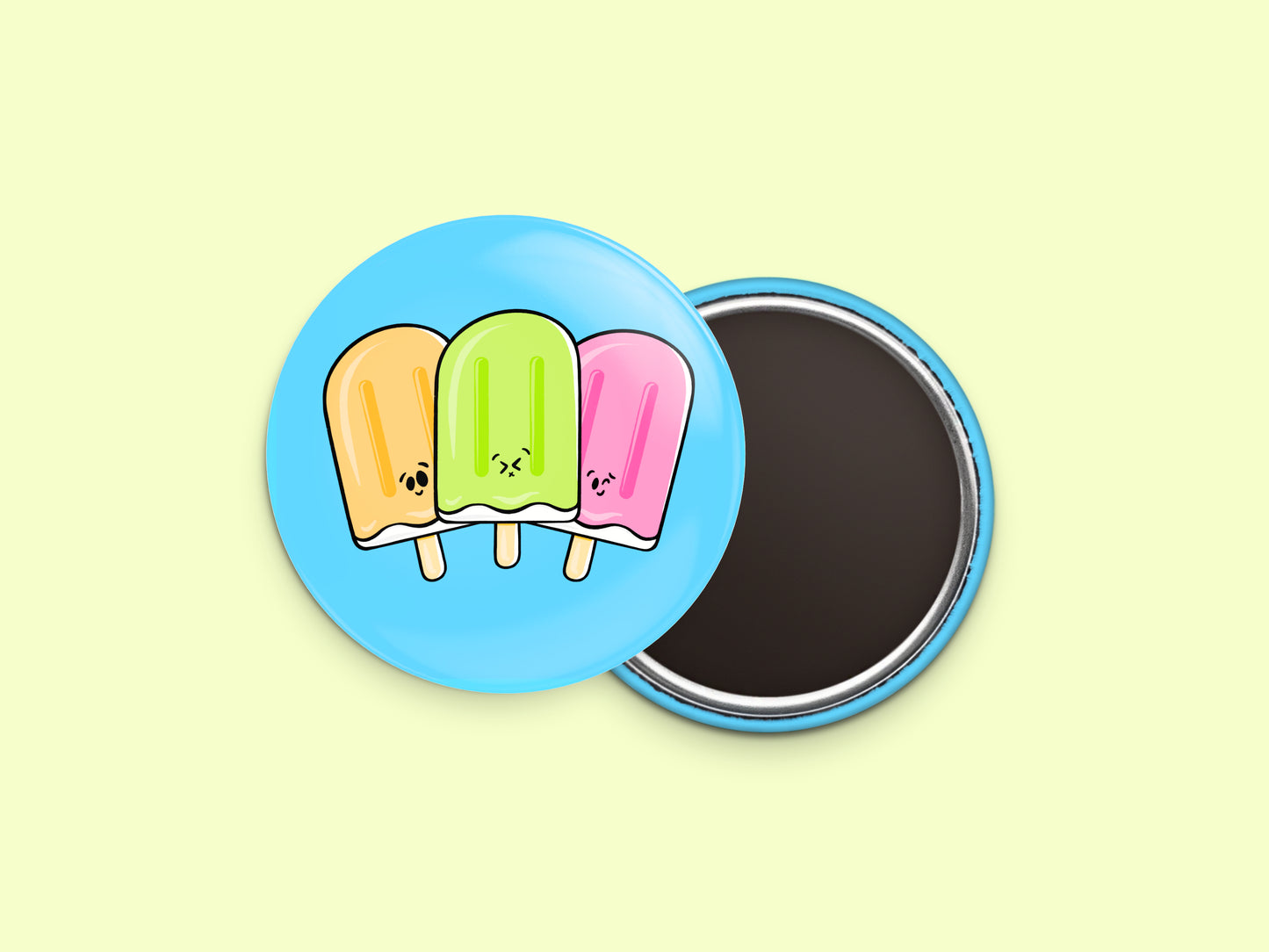 Multi Flavour Popsicles Fridge Magnet