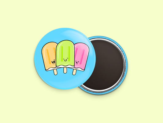 Multi Flavour Popsicles Fridge Magnet