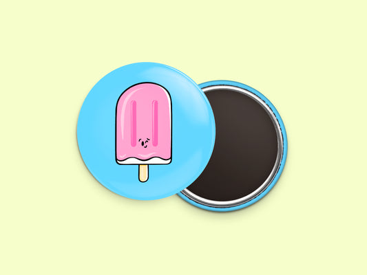 Cherry/Strawberry Popsicles Fridge Magnet