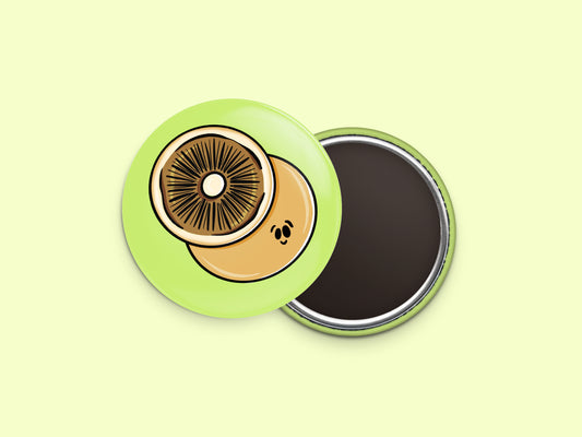 Portabella Mushroom Button Fridge Magnet