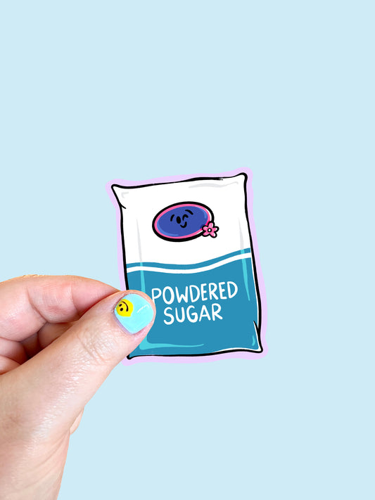 Powdered Sugar Vinyl Sticker