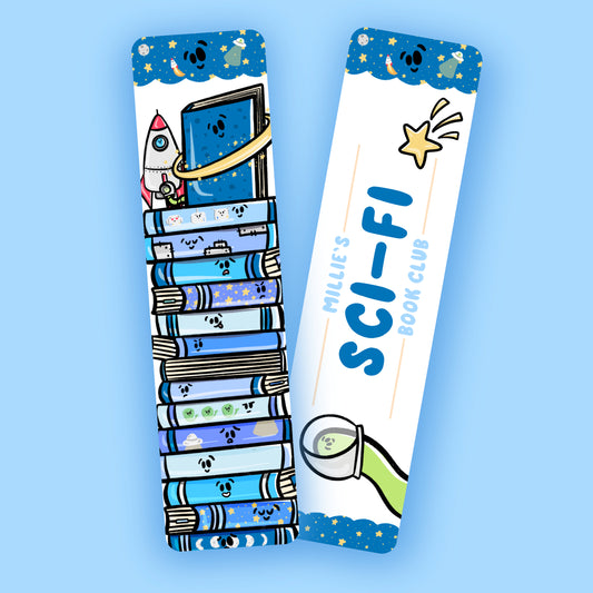 Sci-Fi Book Club Bookmark
