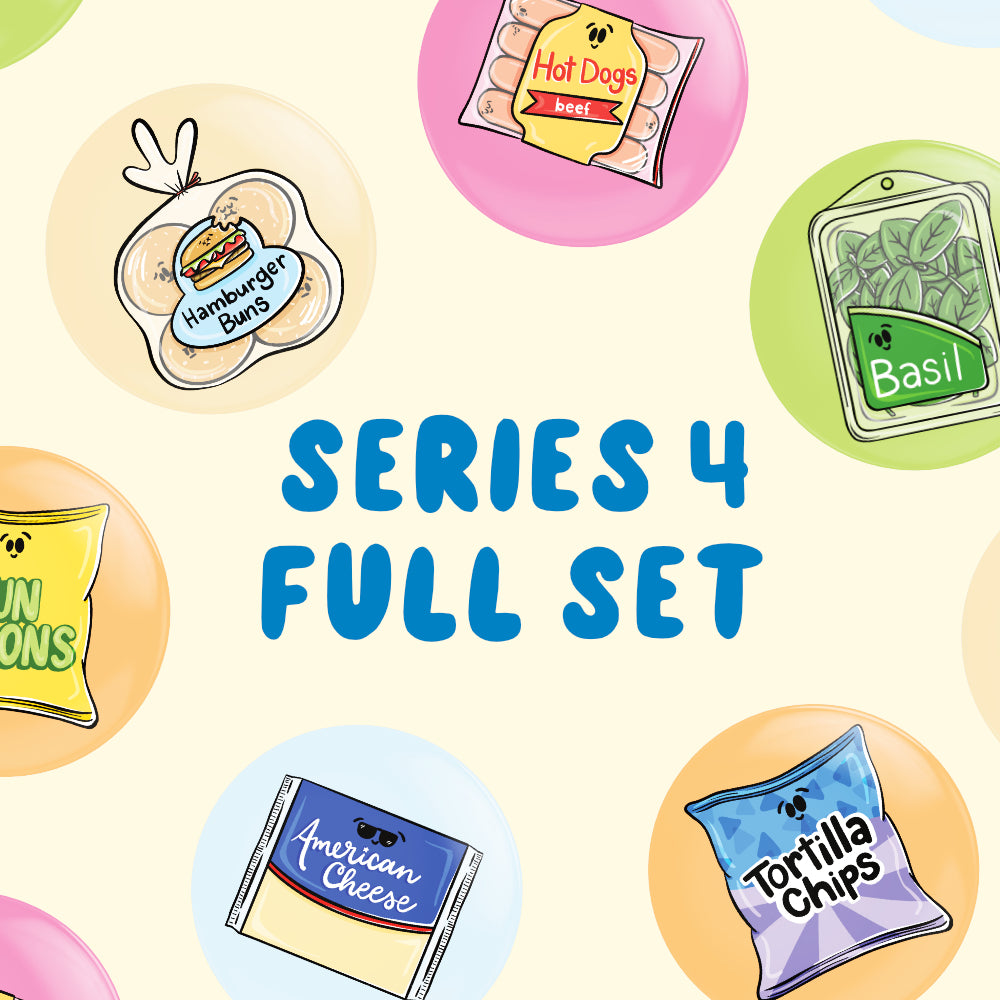 Whole Set Of Series 4 Summer Snacks Button Fridge Magnets – Millie 