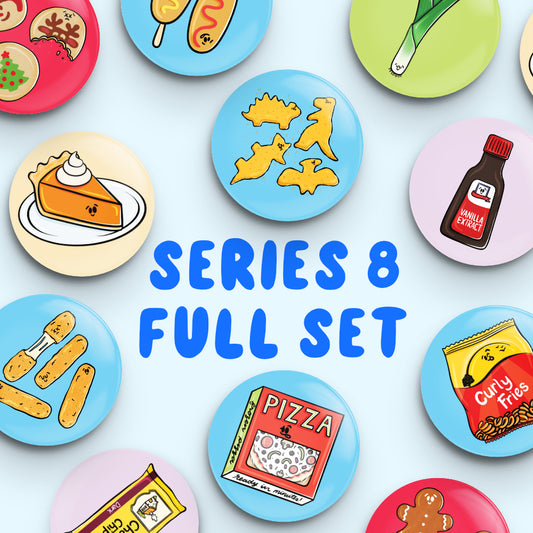 Whole Set SERIES 8 Button Fridge Magnets