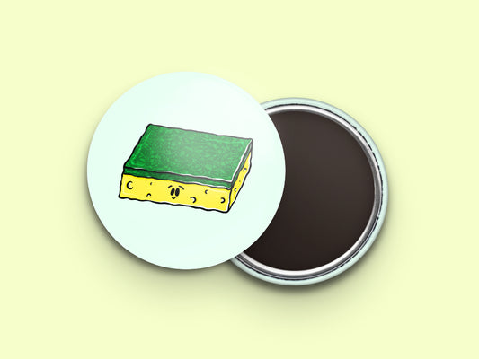 Sponge Button Fridge Magnet