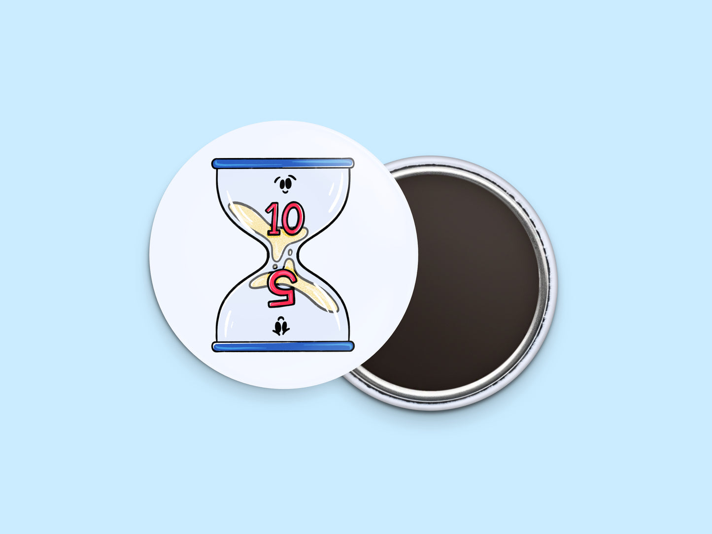 5/10 Minute Tidy Button Calendar Magnet