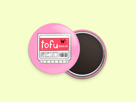 Regular Tofu Button Fridge Magnet
