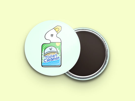 Toilet Cleaner Button Fridge Magnet