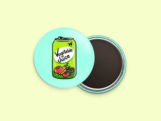 Vegetable Juice Button Fridge Magnet