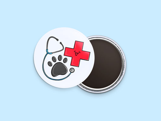 Vet Appointment Button Calendar Magnet