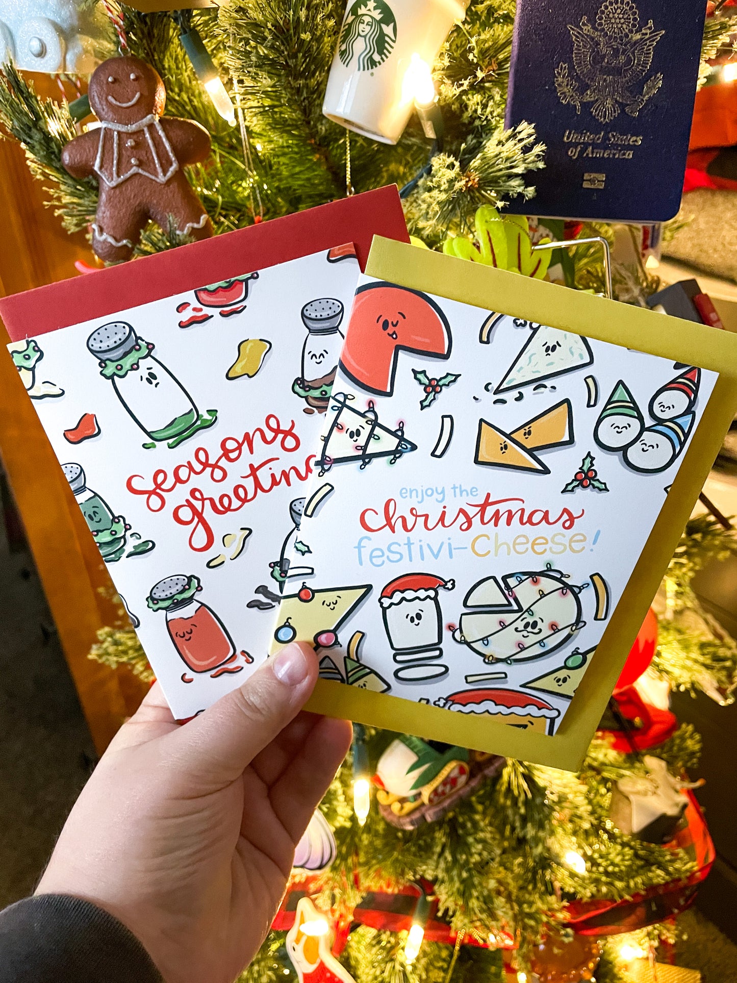 Duo Punny Christmas Card Set