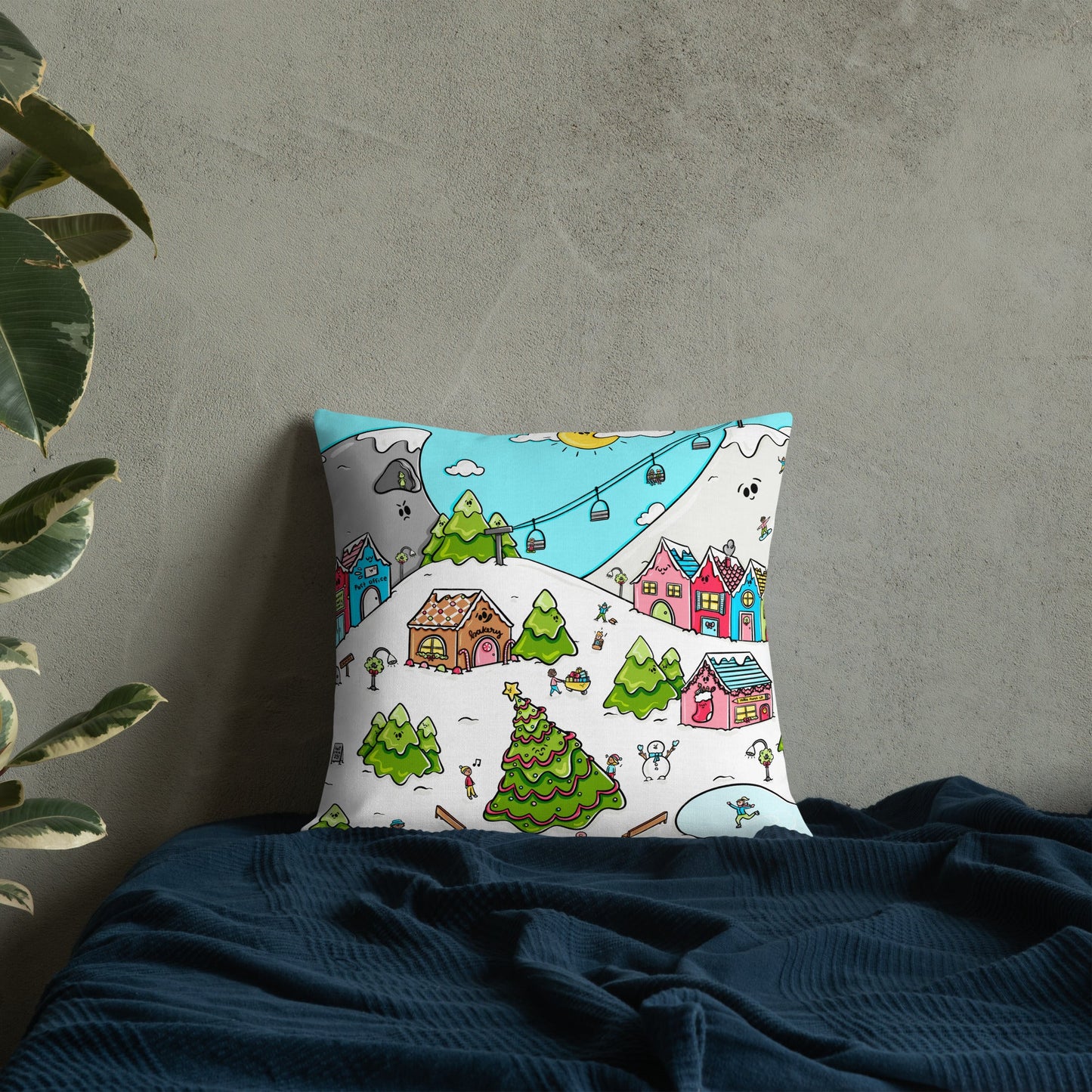 Holiday Village Premium Pillow