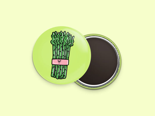 Asparagus Button Fridge Magnet