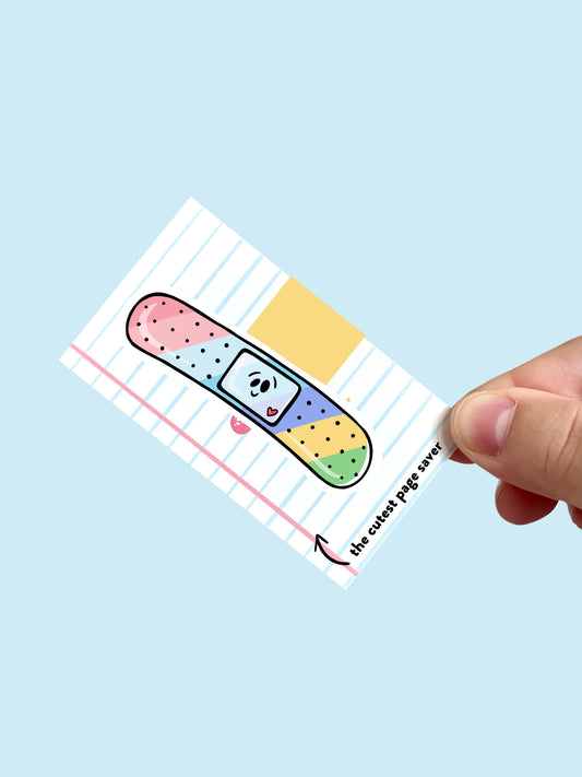 Rainbow Bandaid Magnetic Bookmark