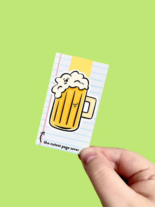 Beer Mug Magnetic Bookmark