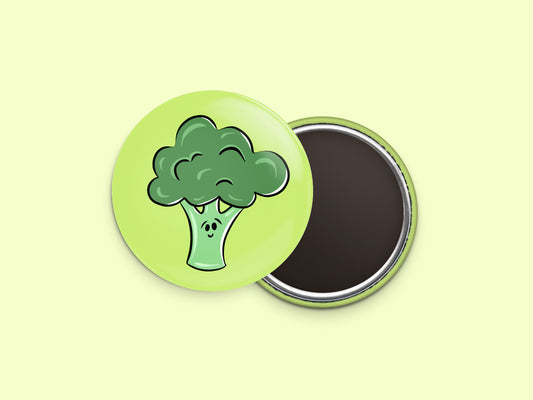 Broccoli Button Fridge Magnet