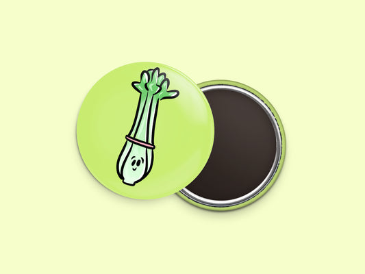 Celery Button Fridge Magnet