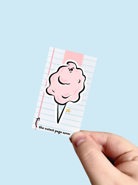 Cotton Candy Magnetic Bookmark