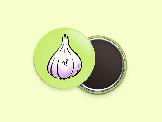 Garlic Button Fridge Magnet