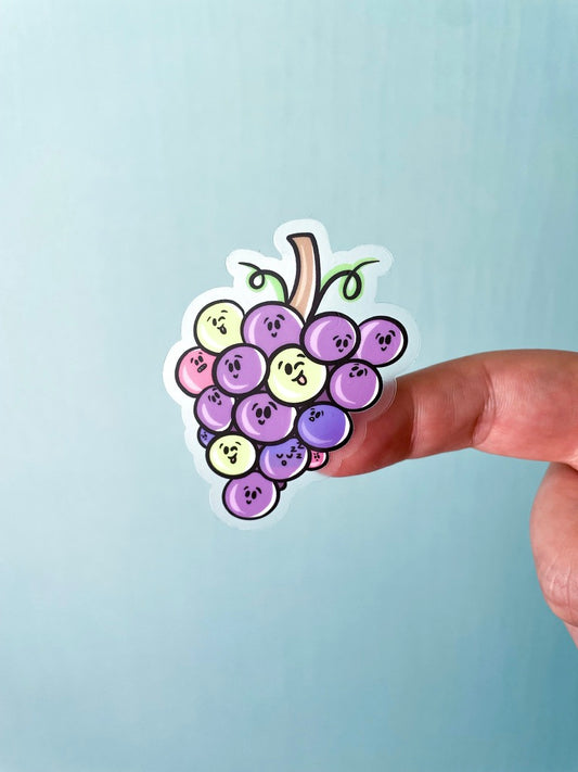 Grapes Vinyl Sticker