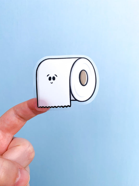 Toilet Paper Roll Vinyl Sticker