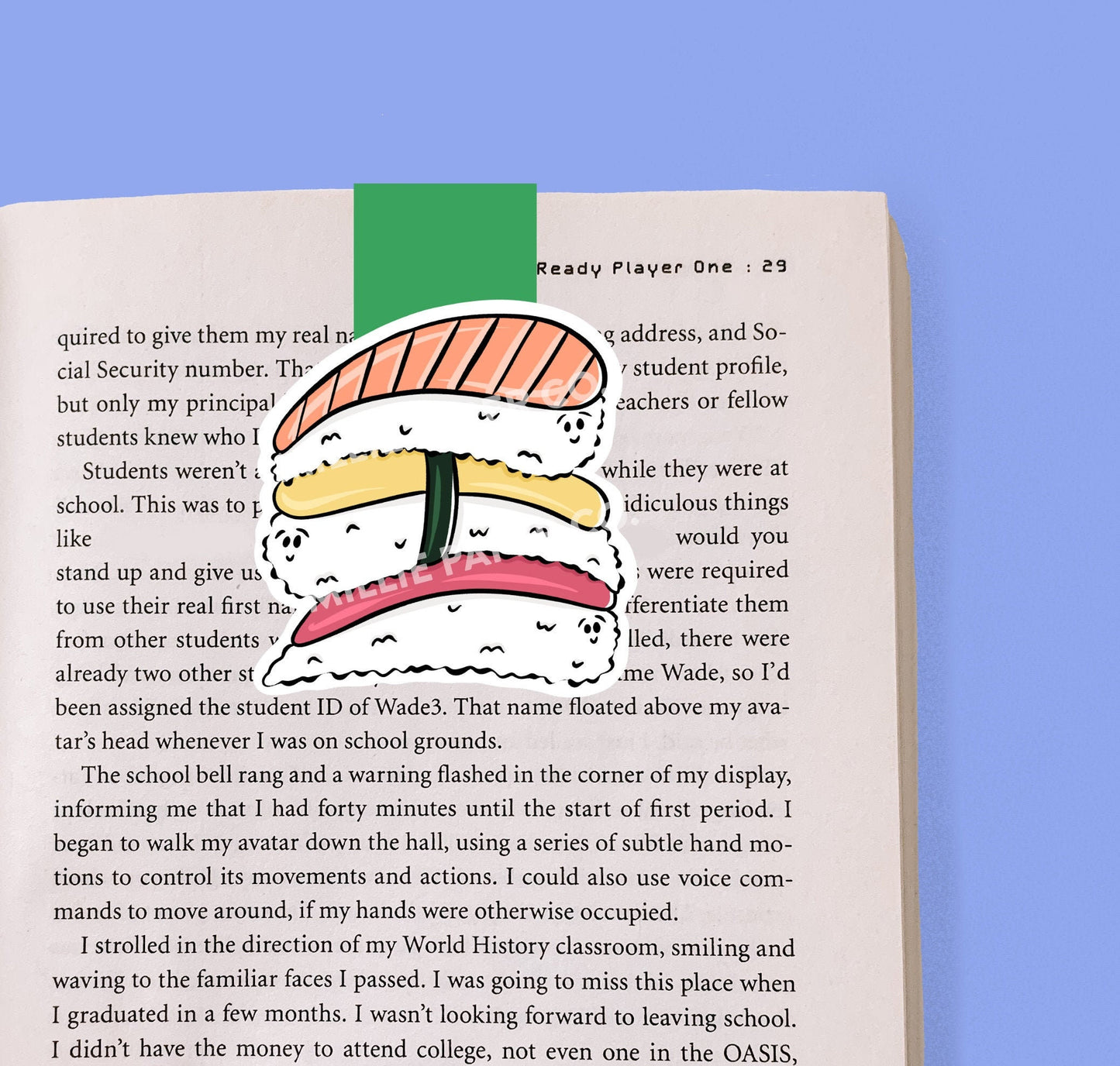 Sushi Stack Magnetic Bookmark