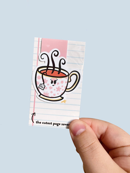 Teacup Magnetic Magnetic Bookmark