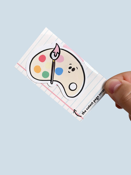 Paint Palette Magnetic Bookmark