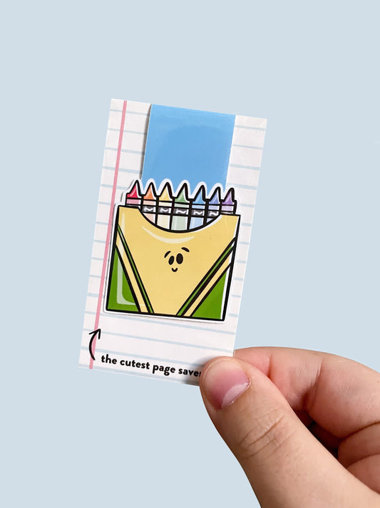Crayon Box Magnetic Bookmark