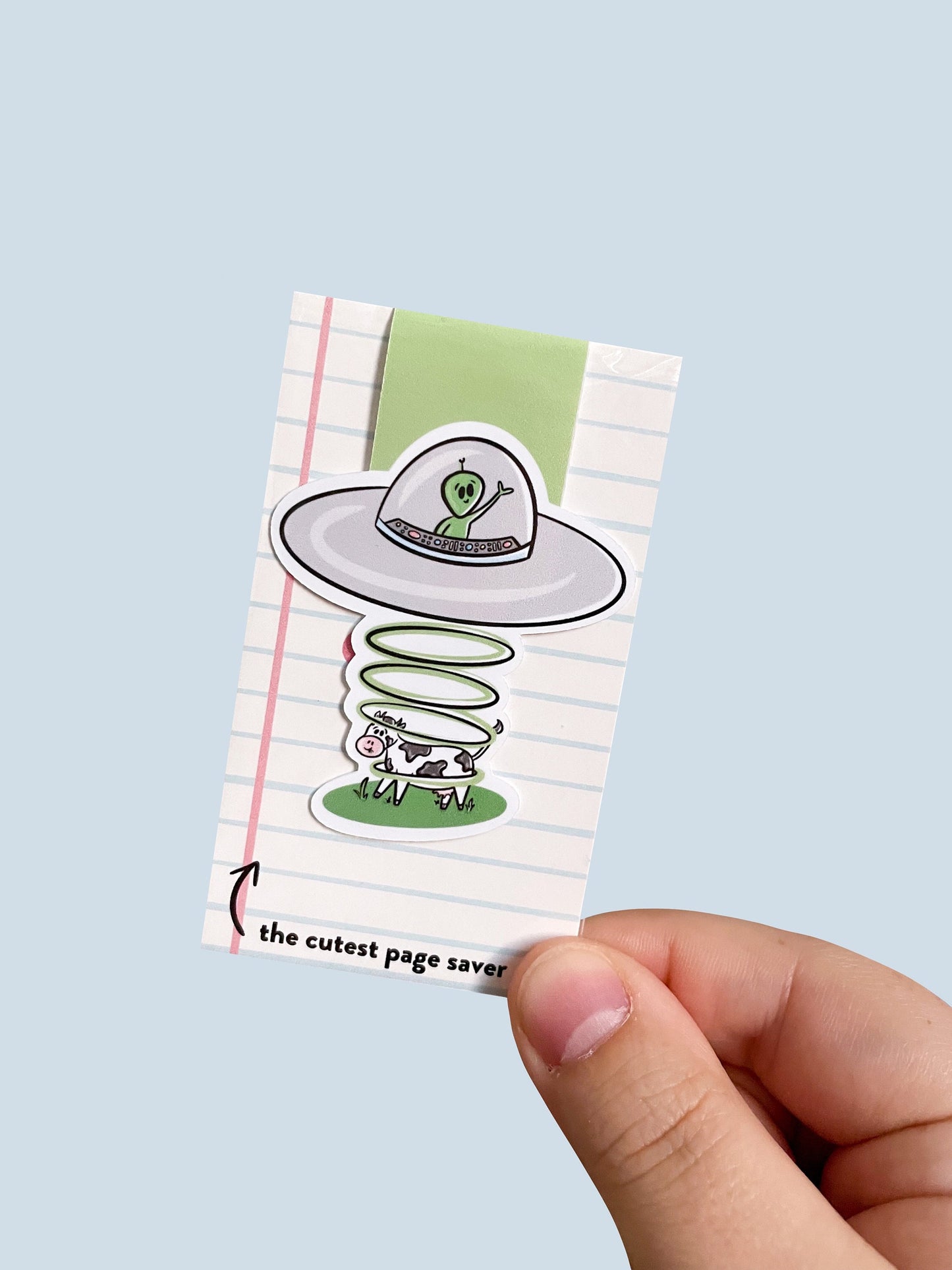 UFO Alien Magnetic Bookmark