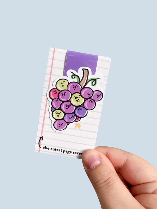 Bunch of Grapes Magnetic Bookmark