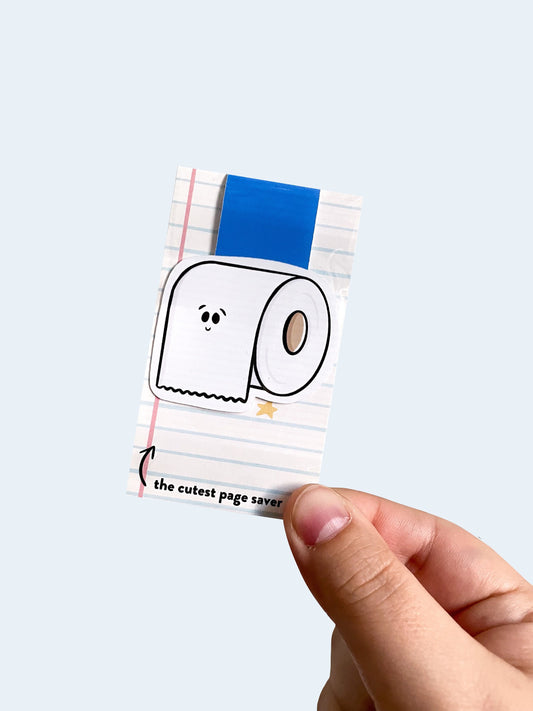 Toilet Paper Roll Magnetic Bookmark