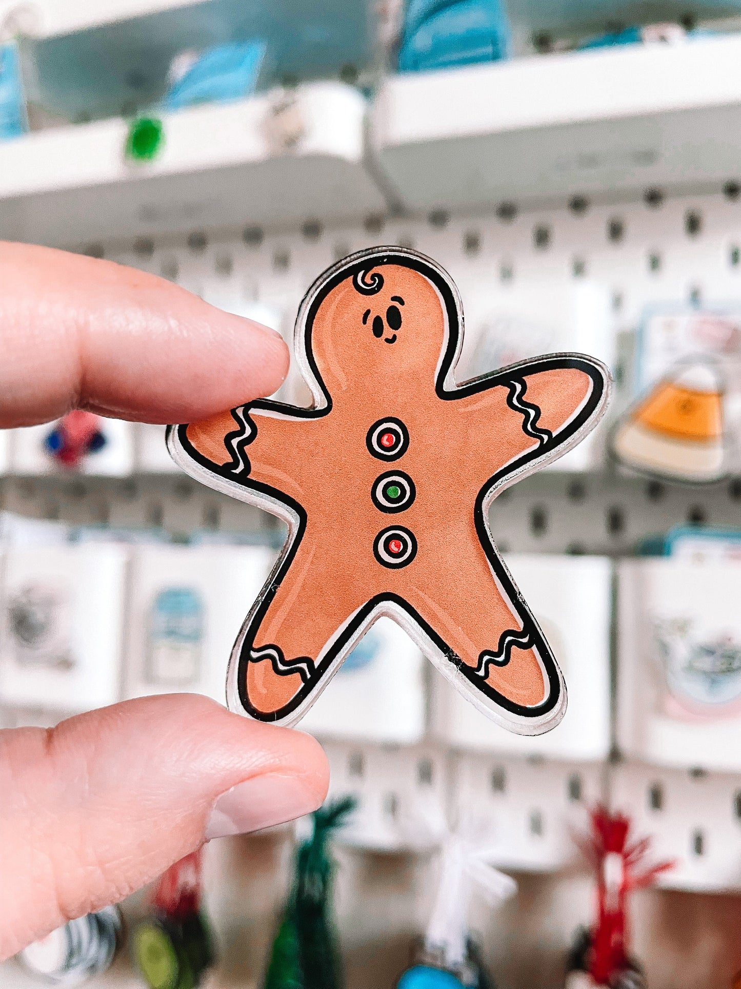 Gingerbread Man Fridge Magnet