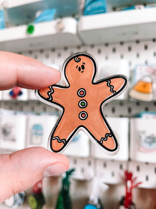 Gingerbread Man Fridge Magnet