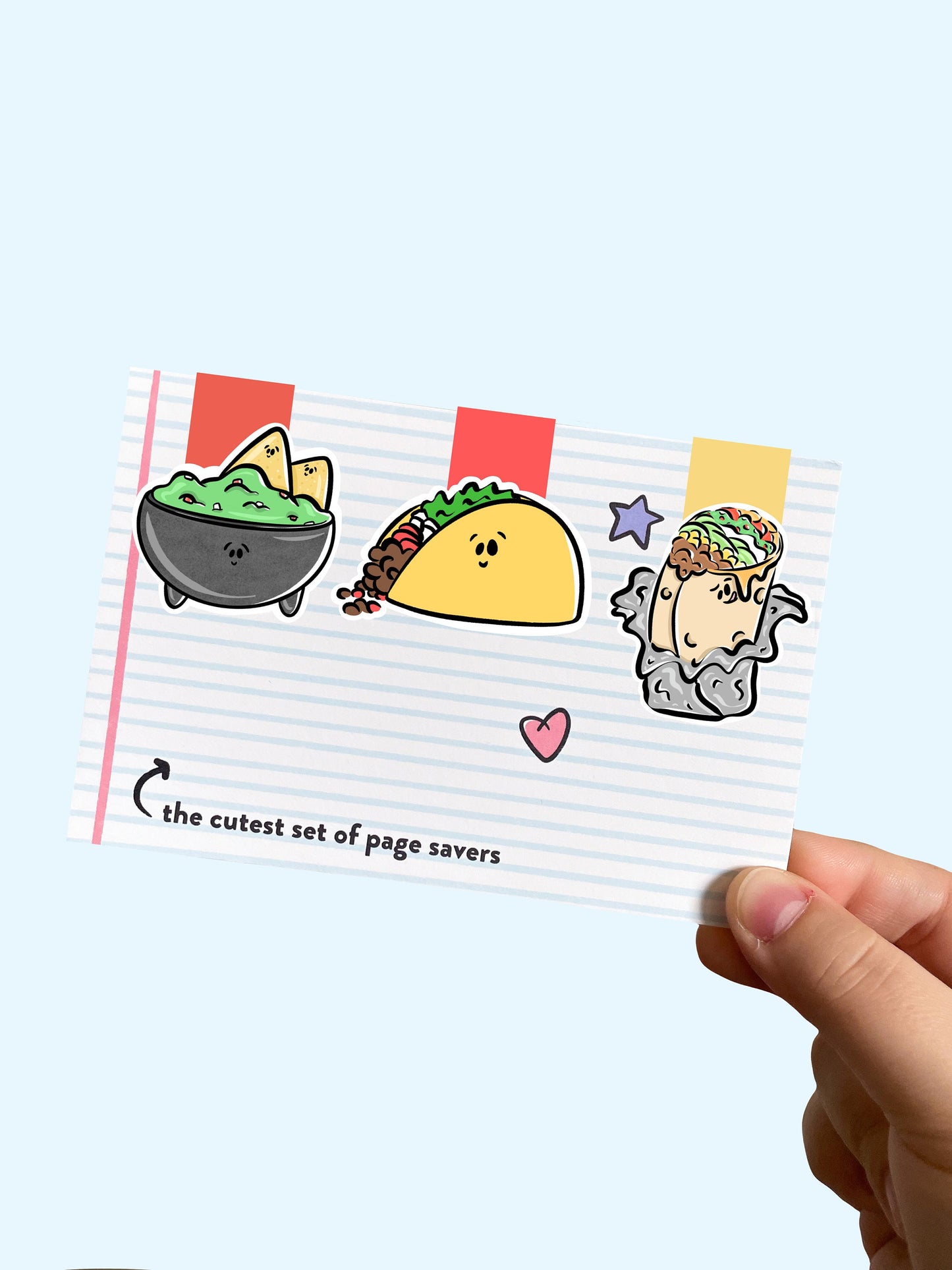 Mexican Food Magnetic Bookmark Trio
