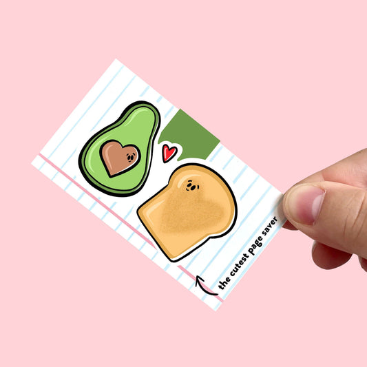Avocado and Toast Magnetic Bookmark