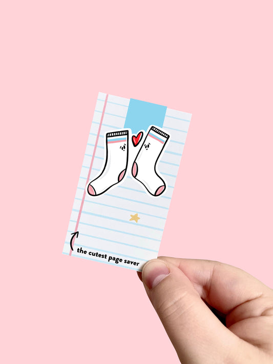 Socks Magnetic Bookmark