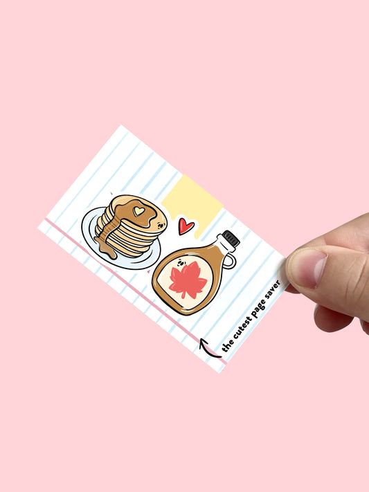 Pancakes and Maple Syrup Magnetic Bookmark