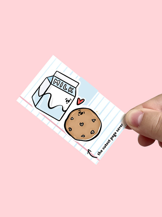 Milk and Cookies Magnetic Bookmark