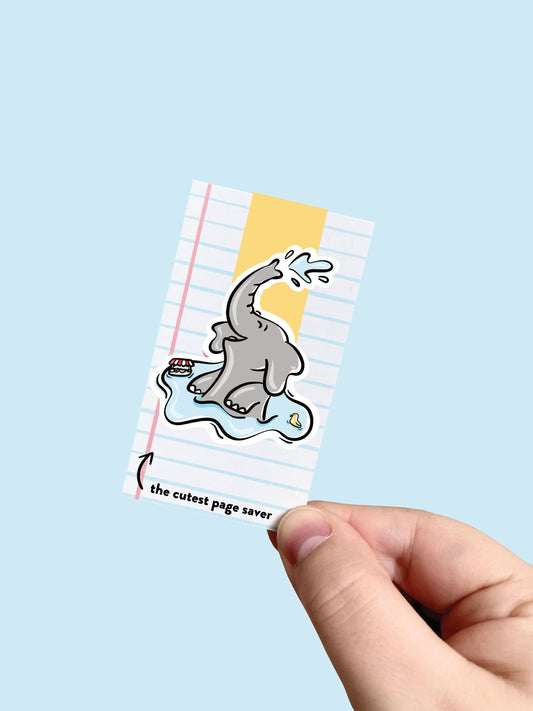 Baby Elephant Magnetic Bookmark