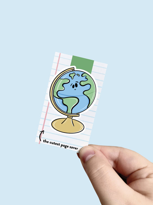 Globe Magnetic Bookmark
