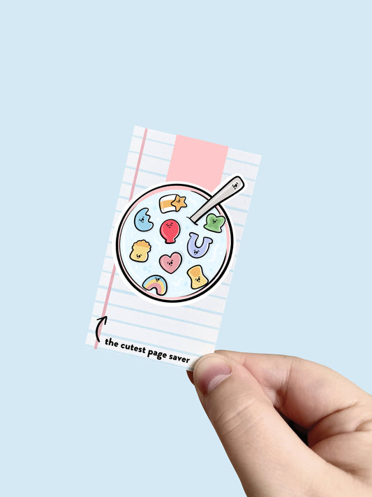 Marshmallow Cereal Magnetic Bookmark