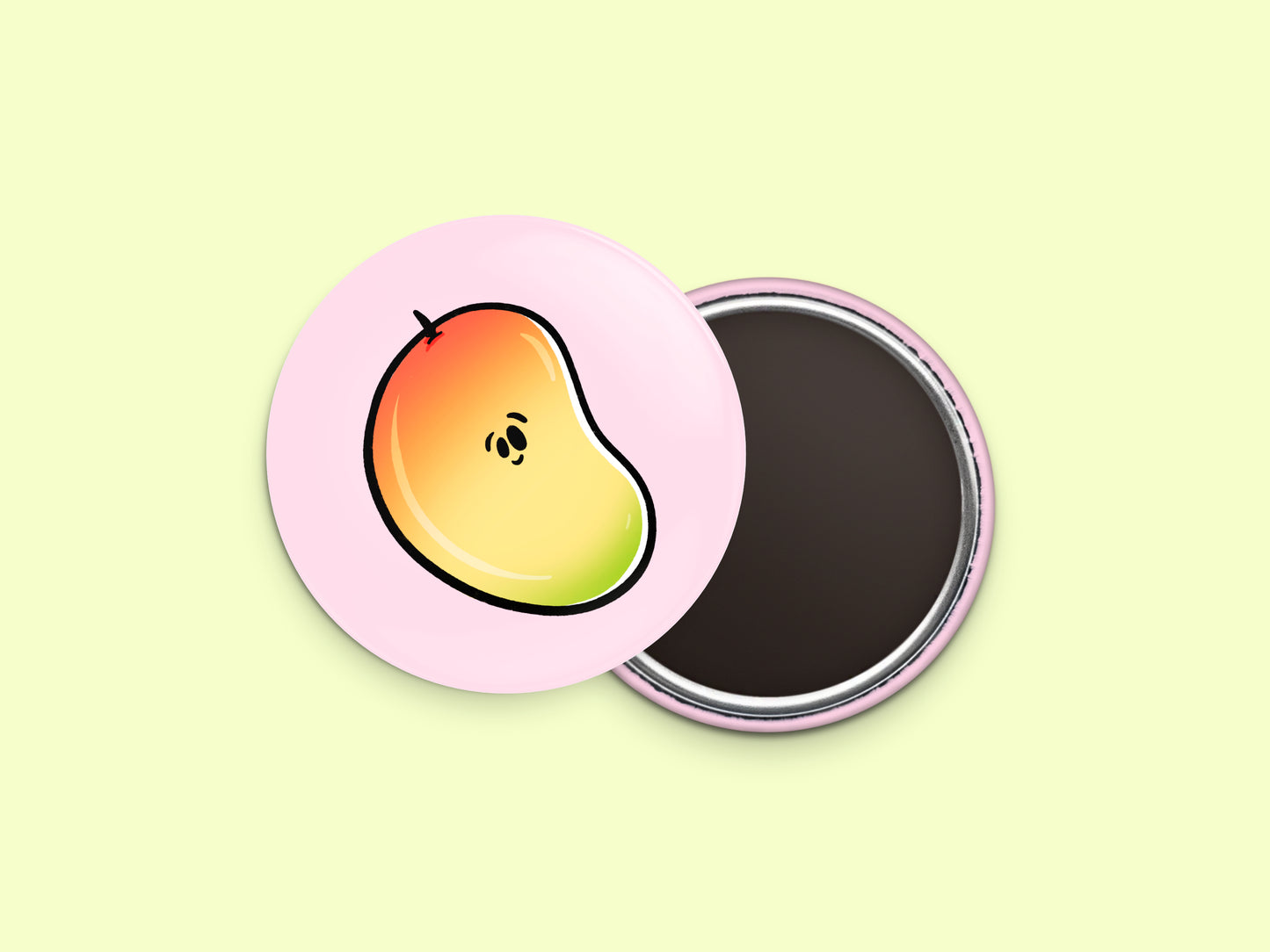 Mango Button Fridge Magnet